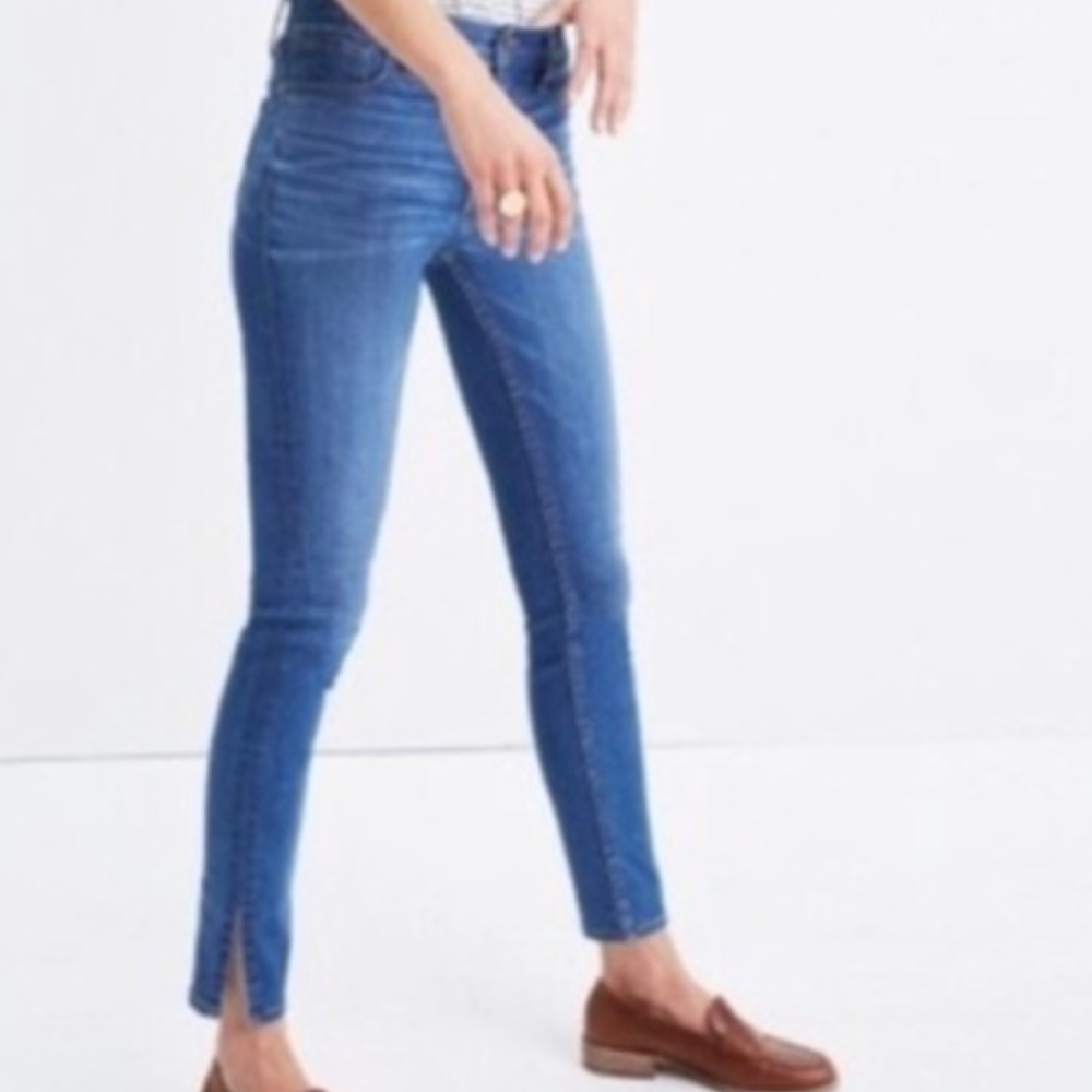 Madewell High Rise Split Hem Jeans